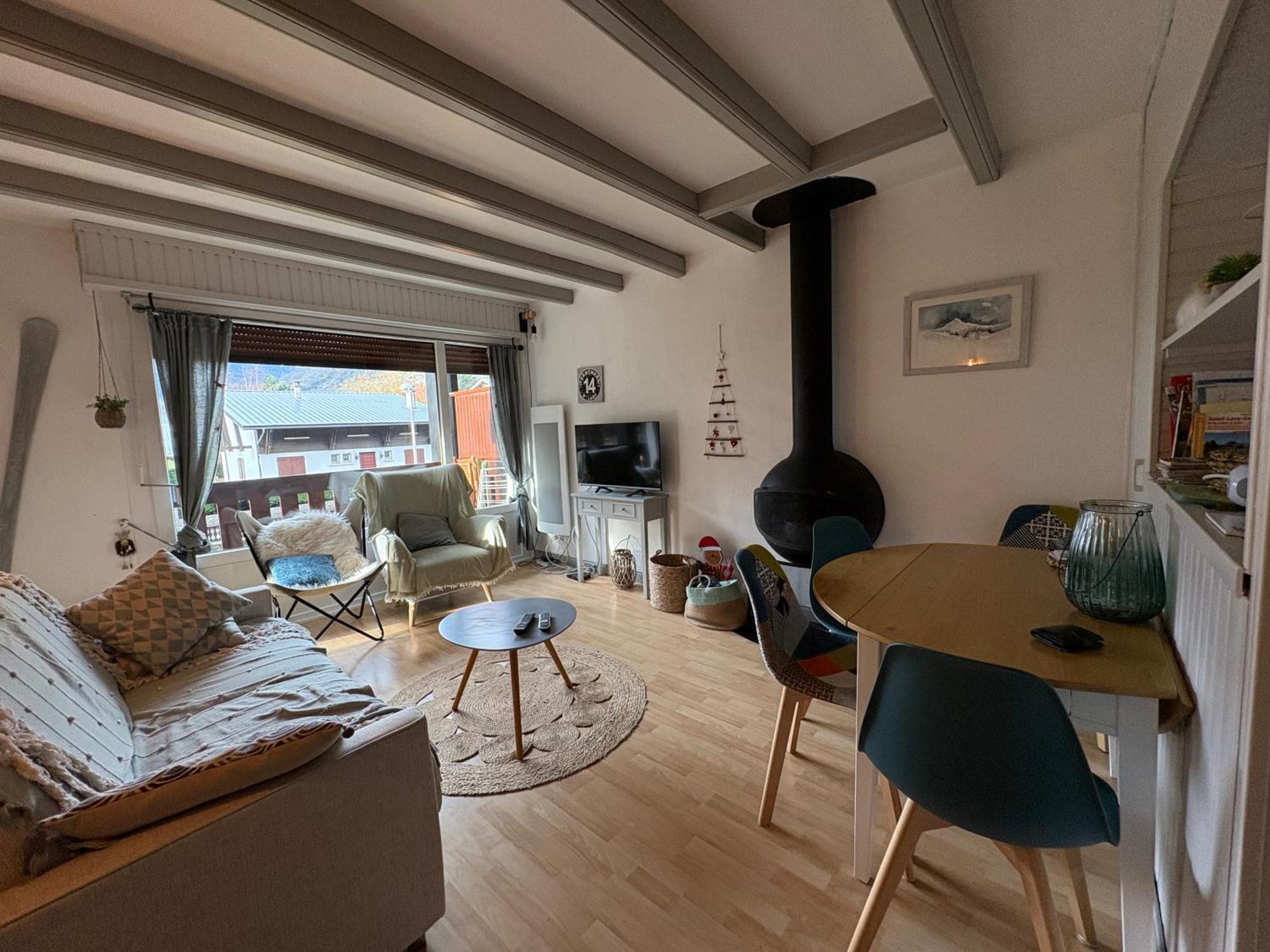 T2 Centre Village - Proximite Telecabine - Vue Montagne Plein Sud - Terrasse Couverte - Balcon - Chambre 1 Lit Double En 160 - Salon 1 Canape Convertible En 140 - Cuisine Separee Сен-Лари-Сулан Экстерьер фото